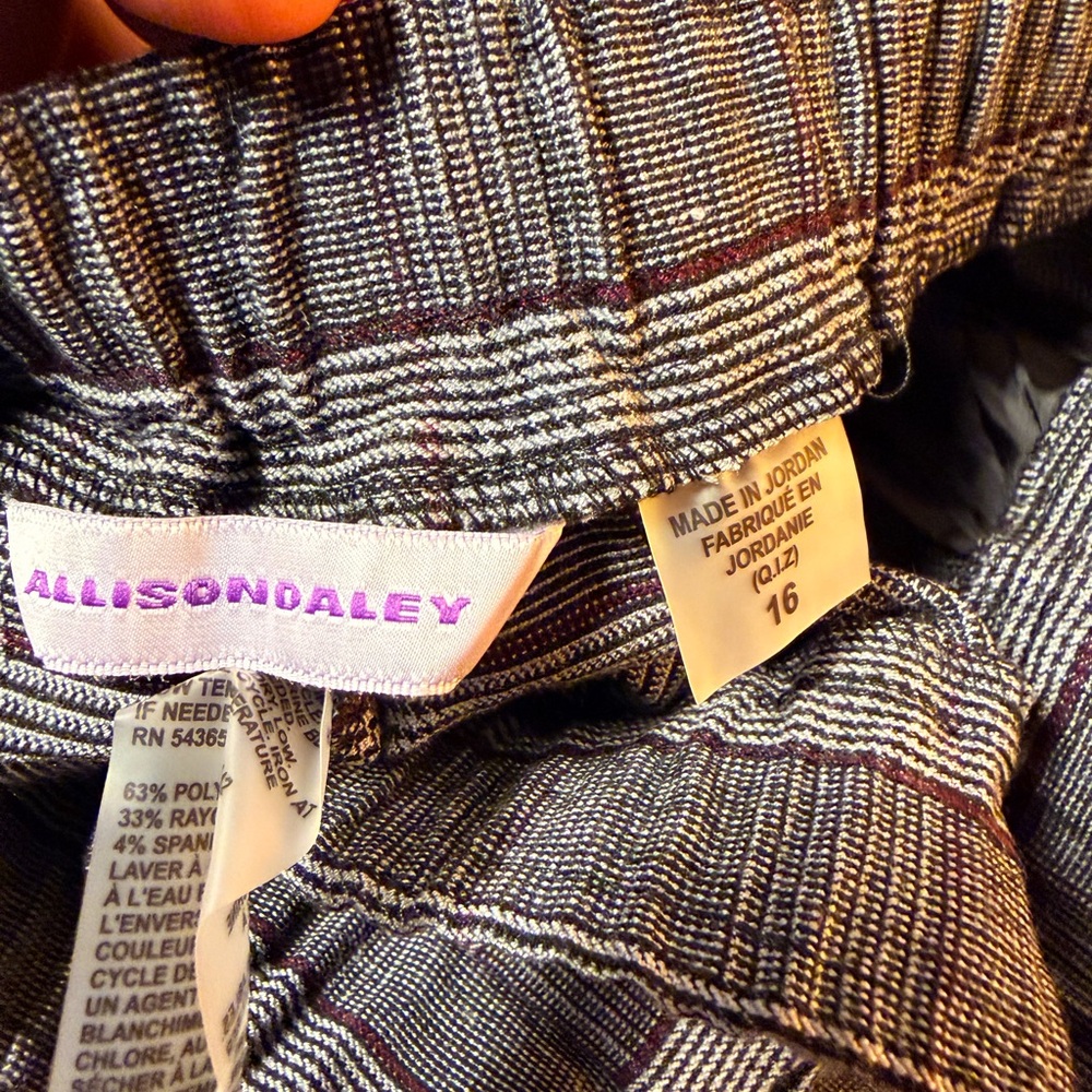 Gray Plaid Pants - Picture 2 of 2